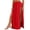 Wine Red, variant on FOCUSNORM Women's Elastic Waist High Split Wrap Flowy Long Maxi Skirt
