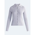 thumbnail image 5 of Free Assembly Women's and Women's Plus Pointelle Trim Cardigan Sweater, Lightweight, Sizes XS-4X, 5 of 5