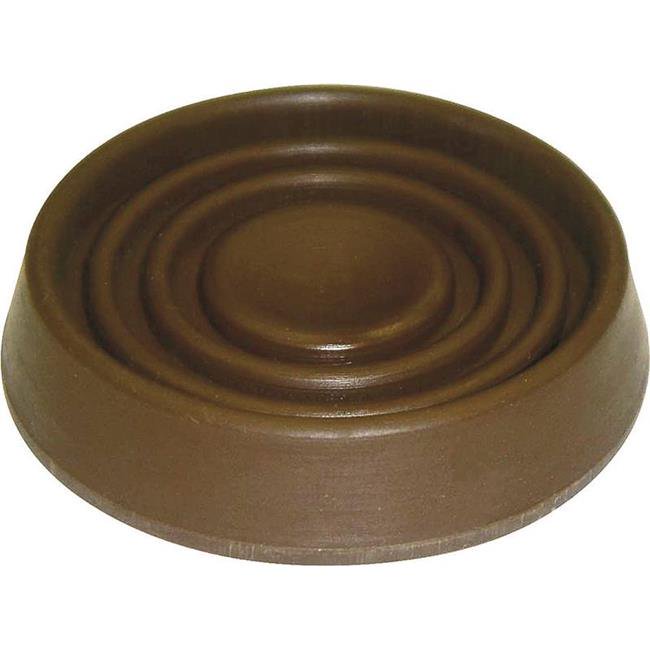 1.5 in. Caster Furniture Glide Round & Cup, Rubber