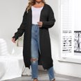 thumbnail image 1 of Cardigan Léger pour Femmes, Manches Longues, Couleur Unie, Tricoté, Mode Automne 2023 en Liquidation, 1 of 6