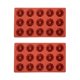thumbnail image 1 of Moldes de Silicona para Pasteles en Forma de Espiral de 15 Cavidades en Miniatura para Hornear Postres, Mousse, Decoración de Pasteles, Chocolate, 2 Piezas, 1 of 6