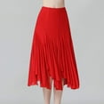thumbnail image 3 of Women's Ballroom Dancing 360 Degree Long Swing Latin Salsa Rumba Flamenco Dance Skirts for Practice, 3 of 6