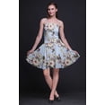 thumbnail image 3 of Bimba Robe Soleil Mini à Taille Smockée pour Femmes, Imprimée, Tenue de Fête d'Été pour les Vacances - X-Grand, 3 of 5