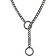 thumbnail image 1 of Collier Ras du Cou Chaîne Antidérapante pour Femmes Hommes Acier Inoxydable Chaîne Cubaine Colliers en Forme de Y Collier Punk Rock Collier Réglable Lariat Y Colliers de Bal Bijoux, 1 of 4