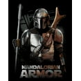 thumbnail image 2 of Junior's Star Wars: The Mandalorian Din Djarin Beskar Armor  Graphic Tee Black Large, 2 of 3