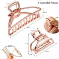 thumbnail image 2 of 6 Packs Metal Hair Claw Clips, Lady Thick Hair Catch Barrette, Large&Mini Non-slip Hair Jaw Clamp Clips Styling Fashion Accessories for Women Girls, 2 of 4