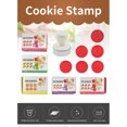 thumbnail image 6 of 1 Mold 6 Stamps Cake Mold Set, Hand-Pressure Flower Pattern Mold Round Cookie Pumpkin Pie Pastry Stamps Tools, 6 of 7