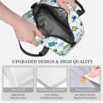 thumbnail image 3 of Honeii Cartoon Sea Creatures Print Lunch Box,Insulated Lunch Bag,Lunch Tote Bags,Leakproof Cooler Lunch Case for Travel Work Picnic, 3 of 7