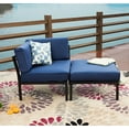 thumbnail image 2 of LOKATSE HOME 2 Piece Corner & Armless Sofa Outdoor Furniture Sectional Couch Set Patio Loveseat, 2 of 8