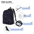 thumbnail image 3 of Yiaed Copper-Gold Gloss Outline Chrysanthemum Print Print Laptop Backpack Travel Canvas Backpack Vintage Aesthetic Backpack for School Knapsack Backpack Backpack for School-Small, 3 of 5