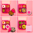 thumbnail image 3 of PoppiKids, Bento Lunch Box for Kids, with Thermos Soup Food Jar - Pink, 3 of 18