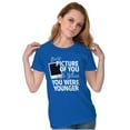 thumbnail image 4 of Picture Of You Photographer Camera Womens Slim Fit Graphic Tee Brisco Brands X, 4 of 5