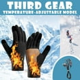 thumbnail image 5 of Heated Gloves, Touchscreen Thermal Winter Gloves Windproof Warm Grip Design, Rechargeable Hand Warmers for Cycling Running Outdoor Work Use, 5 of 5