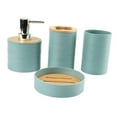 thumbnail image 4 of Juego de accesorios de baño perfecl 4 piezas Dispensador azul, 4 of 8