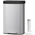 thumbnail image 1 of Garvee 21.13 Gallon Large Step-on Trash Can for Kitchen, with Liner Rim & Soft Close Plastic Lid, Silver, 1 of 9