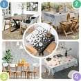 thumbnail image 4 of Halloween Bat Swarm Pattern Square Tablecloth,Waterproof Square Table Cover,Wipeable Spillproof Washable Table Cover for Home Kitchen Party Decor 60"x60"(152x152cm), 4 of 6