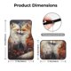 thumbnail image 5 of Fotbe Romantic Flower Fox Couple Juego de 4 Tapetes para Auto con Estampado – Alfombrillas de Goma Reforzada, Diseño Antideslizante, Protección para Todo el Año – Vehículos, Autos, Camionetas y SUVs, 5 of 7