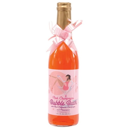 pink champagne bubble bath