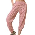thumbnail image 4 of Wangscanis Women Sports Pants,Middle Waist Elastic Slacks, 4 of 8