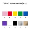 thumbnail image 3 of Vinilo de transferencia de calor Cricut Value Iron On Rainbow, 10 hojas, 3 of 9