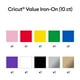 thumbnail image 3 of Vinilo de transferencia de calor Cricut Value Iron On Rainbow, 10 hojas, 3 of 9