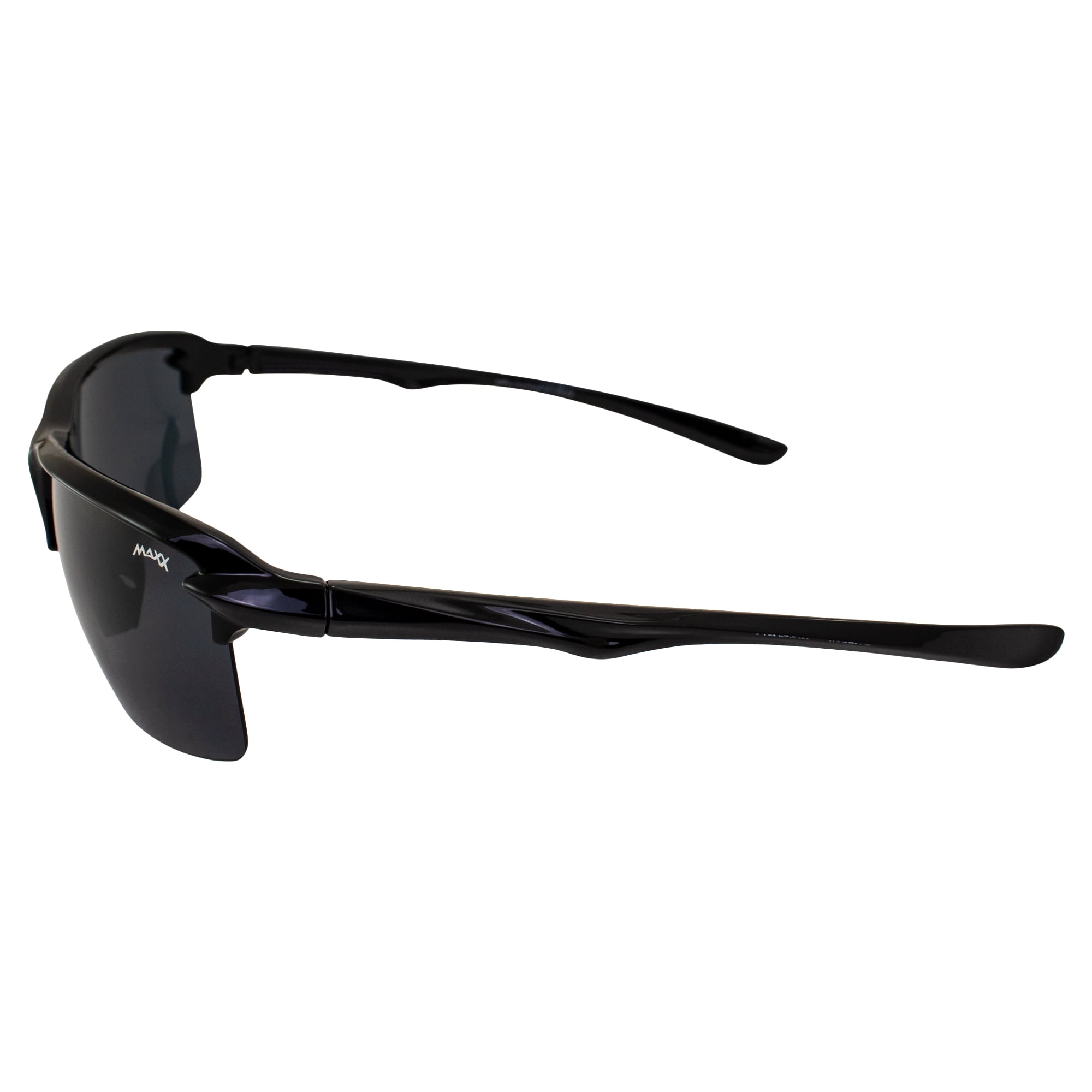 Maxx 14er Smoke Polarized Lenses Black Frame Sports Sunglasses