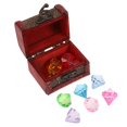 thumbnail image 4 of AMERTEER 1 Set Pirate Treasure Chest with Gemstones Acrylic Diamond Gems Treasure Box, 4 of 6