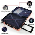 thumbnail image 6 of Hardshell Luggage Set 3 Piece Lightweight Expandable Suitcase with Spinner Wheels and TSA Lock,3Pcs ABS Suicase Set 20/24/28,WD-576-Milk/Pink, 6 of 8