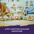 thumbnail image 4 of LEGO Friends Pet Adoption Day Toy, Animal Set, Pretend Play, Gift Idea for Kids, Girls and Boys Aged 6 Years and Up, with 7 Characters and 5 Animal Figures, Hedgehog, Hamster, Pig and More, 42615, 4 of 9