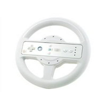 dreamgear wii micro wheel - steering wheel attachment - white - for nintendo wii remote, wii remote plus, wii remote with wii