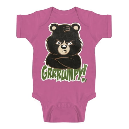 

Toddlers Grrrumpy Bear Bodysuit - Raspberry - 12 Months