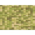 thumbnail image 1 of Ahgly Company Machine Washable Indoor Rectangle Transitional Dark Yellow Green Area Rugs, 4' x 6', 1 of 7