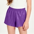 thumbnail image 6 of WAVSUF Girls Leggings Shorts Classic Fit Elastic Waist Comfort Soft Casual Summer Sports Shorts Purple Size 2, 6 of 10