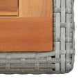 thumbnail image 3 of vidaXL Garden Table Anthracite Poly Rattan and Solid Acacia Wood, 3 of 4