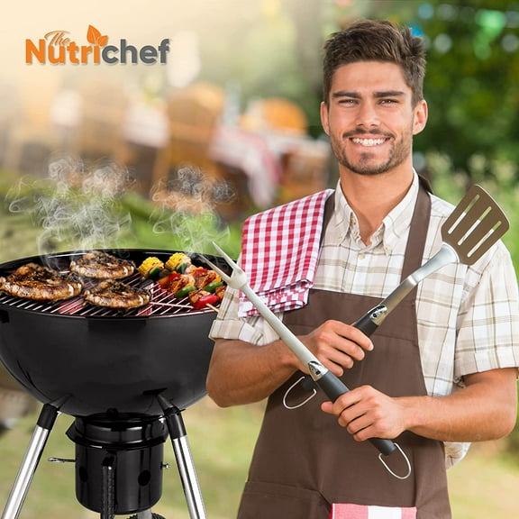 Portable Outdoor Charcoal BBQ Grill, Barbecue Grills, Perfect for Picnic, Backyard, , Camping, Offset Smoker with Cover