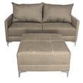 thumbnail image 4 of Sala Esquinera Modular El Bazar Store Montana Beige 170x155 cm, Tela Lino nacional, Love seat y taburete, 4 of 7
