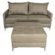 thumbnail image 4 of Sala Esquinera Modular El Bazar Store Montana Beige 170x155 cm, Tela Lino nacional, Love seat y taburete, 4 of 7