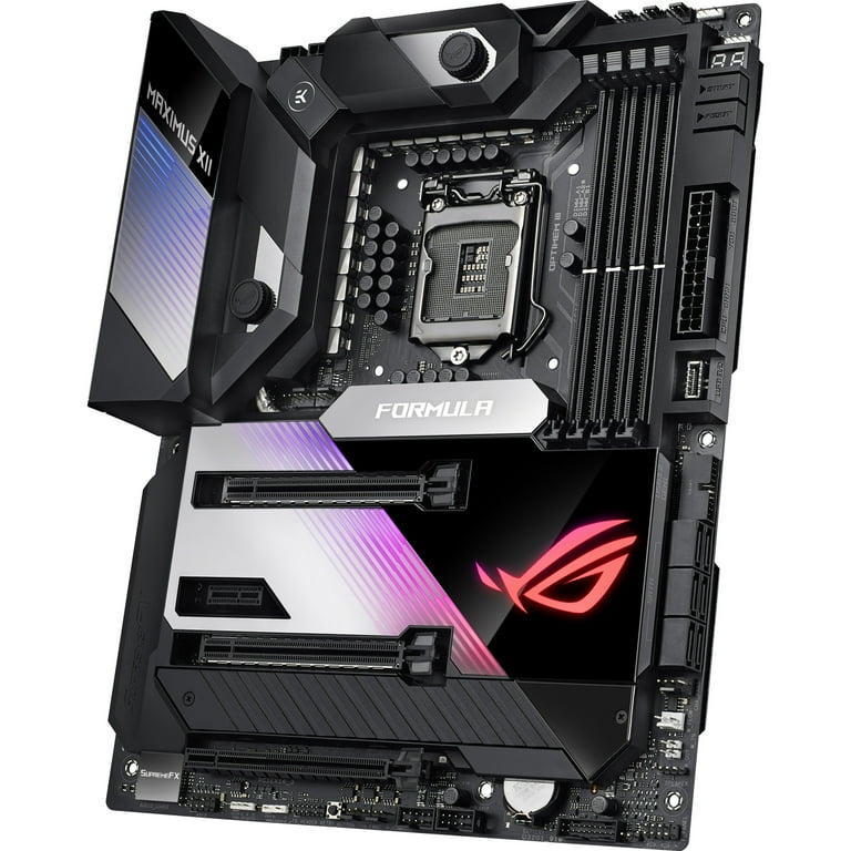 Asus ROG Maximus XII Formula Desktop Motherboard, Intel Z490 Chipset,  Socket LGA-1200, Intel Optane Memory Ready, ATX