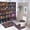 Multicolor, variant on 4Pcs Colorful Witch Potion Bookshelf Shower Curtain Sets, Bathroom Decor Set with Rugs, Bath Mat Mystical Library Candle Book Shower Curtain, 72 X 72 Inch