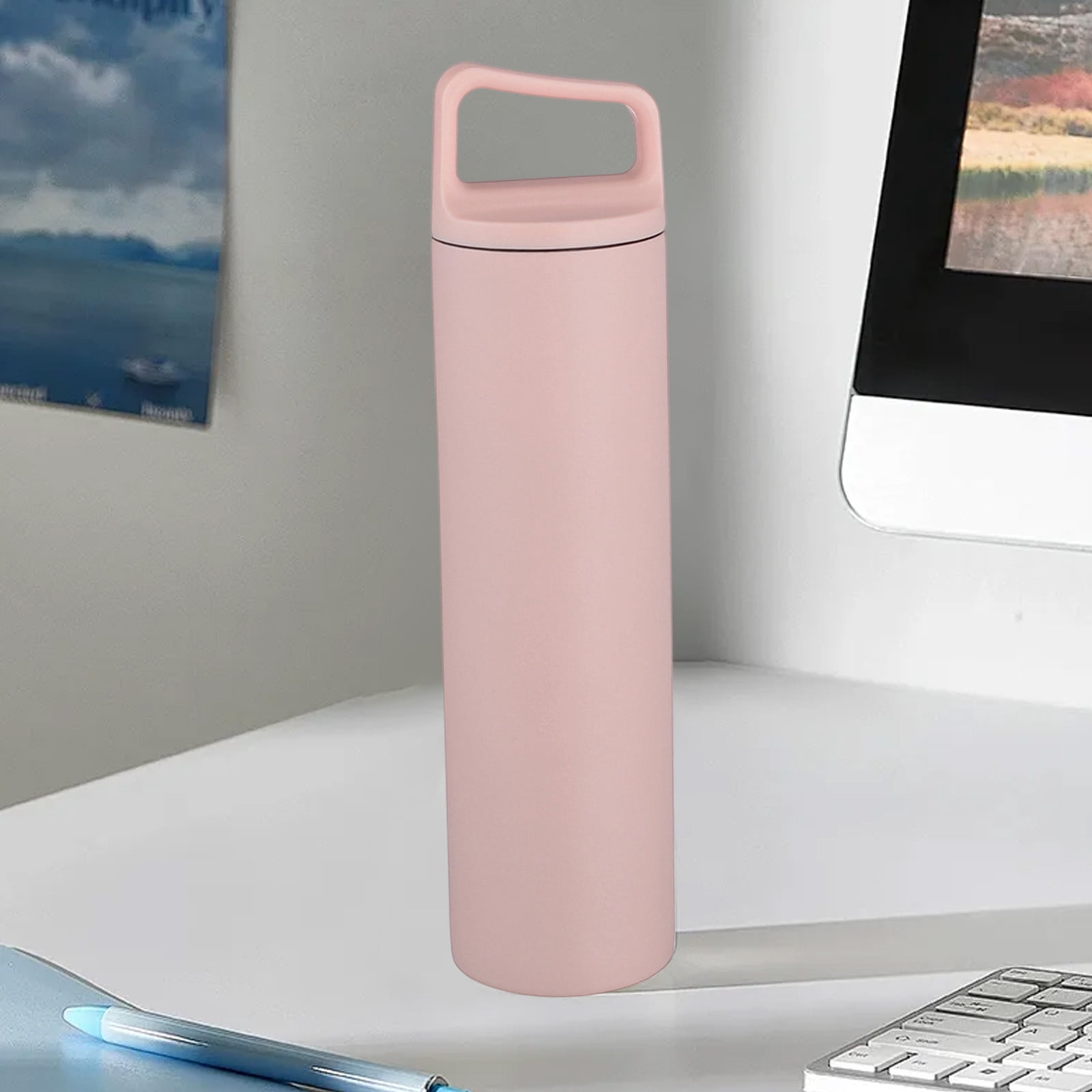 YiJuHui 3pcs Vacuum Insulated Water Bottle, Stainless Steel Wide Mouth Thermos for Hot Cold Beverages, Leakproof Portable Sports Outdoor Hiking Gym 0