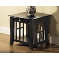 thumbnail image 2 of Cassidy Table d'Appoint en Bois à 1 Tiroir, Fini Noir, 2 of 5