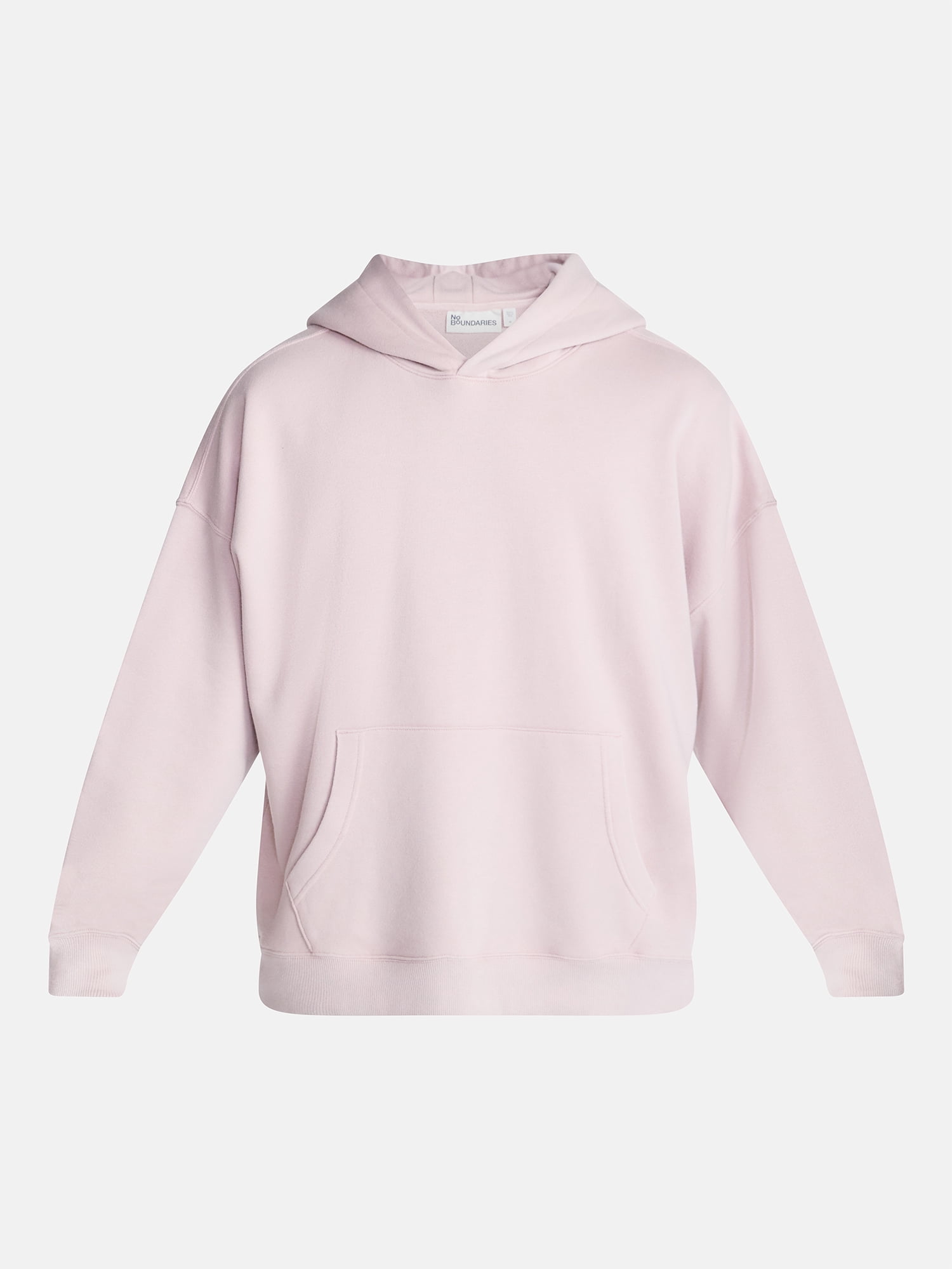 No Boundaries Oversized Hoodie with Long Sleeves, Men's XS-4XLT