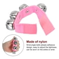 thumbnail image 3 of Unique Bargains 2 Pcs Clochettes de Poignet, Clochettes à Grelots Clochettes de Cheville Instruments de Percussion Rythme Musical pour Fête Noël, Rose, 3 of 5