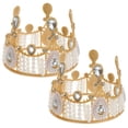 thumbnail image 3 of 2pcs Acrílico Crown Cake Topper Magdalke Topper con embellecimiento de diamantes de imitación, 3 of 6