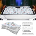 thumbnail image 3 of Yiaed Swimming Shark Print Car Windshield Sunshade Front Auto Car Front Window Sun Shade Foldable Sun Visor Shield Cover Auto Accessories for Sedan SUV Truck-Medium, 3 of 5