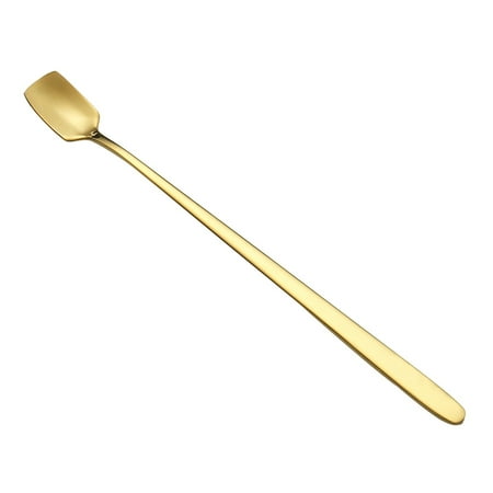 

new home essentials tea spoons fiesta dinnerware dining set Stainless Steel Spoon Tableware Small Round Coffee Stirring Titanium Gold