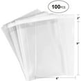 thumbnail image 2 of 100 Pack Clear Resealable Cellophane Bags - Thick 2 MIL Glossy Self Seal Cello Bag for Gifts, Food, Soap, Candles and Bakery Goods 6" X 9" - 100 Pack, 2 of 5