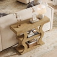 thumbnail image 6 of Tribesigns 41" Console Table for Entryway, 3-Tier Narrow Wood Sofa Table with Storage Shelves for Living Room, Hallway, Entrance, 6 of 7