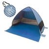 Elegantoss Portable Camping Tent Automatic Pop Up UV Resistant (UV50+) Sun Shade Picnicing Fishing Hiking Canopy Easy Setup Outdoor Cabana Tents with Carry Bag (Large 3P, Stripe Deep Blue)