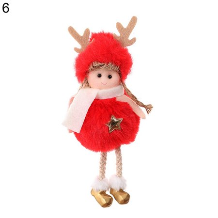 

Hanging Pendant Angel Design Fine Texture Plush Christmas Angel Doll for Xmas
